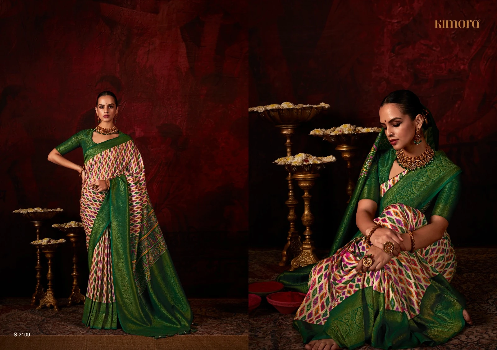 Kimora Lakshmi Softy Silk Wholesale Fancy Sarees Catalog — Wholesale Sarees, MPA wholesale from Surat — view 6